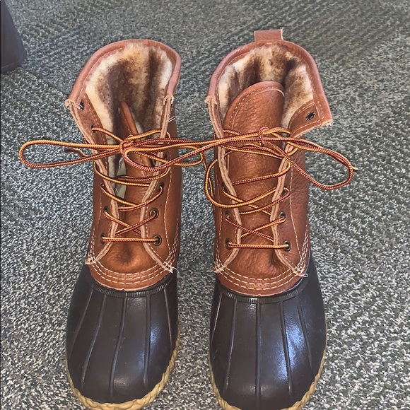 ll bean boots fur